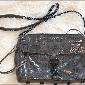 Rebecca Minkoff MAC crossbody clutch embossed croc